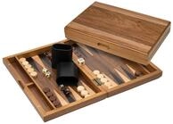 Philos Spiel Philos 1114 - Backgammon Makra, klein, Holz, klappbar