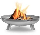 BBQ-Toro Feuerschale Edelstahl Feuerschale &Oslash; 80 cm, Silber, Outdoor Dreibein