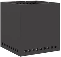 vidaXL Feuerstelle Rauchfreier Feuerkorb Schwarz 48 x 48 x 50 cm Stahl, (1-St)