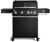 BURNHARD&reg; Gasgrill 4-Brenner, 21,2 kW Gesamtleistung, Infrarot-Keramikbrenner,