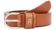 Tommy Hilfiger Lederg&uuml;rtel ESSENTIAL EFFORTLESS 2.5 cm breit SILVER