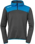 Kempa Hoodie Emotion 2.0 Quarter Zip Hoody blau|grau 4XL