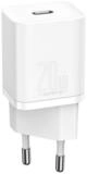 Baseus Baseus Super Si 1C Schnellladeger&auml;t 1x Typ-C 20W Power Delivery wei&szlig;