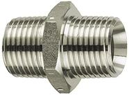 RIEGLER Schlauchverschraubung Riegler Doppelgewindenippel, R 3/4 a., R 1 a., SW...