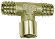 RIEGLER Verteiler Riegler T-St&uuml;ck, au&szlig;en/innen/au&szlig;en, G/R 1, SW 30, Messing