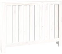 vidaXL Heizungsverkleidung, Heizk&ouml;rperabdeckung Wei&szlig; 108,5x19x84 cm Massivholz