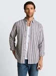 TOM TAILOR Langarmhemd Blusen & Shirts Regular Fit Hemd mit Leinenanteil