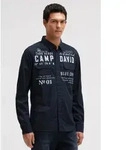 CAMP DAVID Langarmhemd mit Klappentaschen blau XL