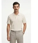 Tommy Jeans Poloshirt TJM REGULAR WASHED WAFFLE wei&szlig; S (46)