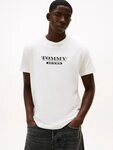 Tommy Jeans Rundhalsshirt TJM BILLS FONT regular fit, Rundhals, bedruckt