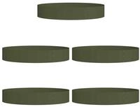 vidaXL Blumentopf Pflanzenring 5 pcs Olive Gr&uuml;n 120 x 120 x 20 cm (5 St)