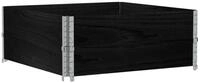 vidaXL Blumentopf Pflanzkasten Schwarz 100x100 cm Massivholz Kiefer (1 St)