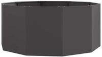 vidaXL Blumentopf Pflanzk&uuml;bel Schwarz 120 x 120 x 50 cm Stahl (1 St)