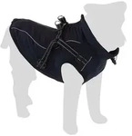 Flamingo Hundemantel Mantel Dexter dunkelblau/schwarz blau|schwarz R&uuml;ckenl&auml;nge: 45