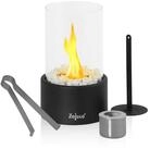 Zelsius Tischfeuer Tischkamin f&uuml;r Indoor und Outdoor, Schwarz, &Oslash; 16,5 x 27 cm,