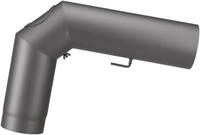 JUSTUS Ofenrohr, (3-tlg), Bogen, 150 mm, 90 &deg;, f&uuml;r Kamin&ouml;fen