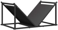 vidaXL Kaminholzregal Brennholzregal Schwarz 70x43x34,5 cm Kaltgewalzter Stahl