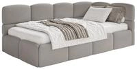Selsey Jugendbett CLOUDY, mit Bettkasten, Lattenrost, Chenille wasserabweisend,...