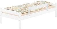 ERST-HOLZ Massivholzbett Einzelbett Bettrahmen 90 x 200 cm Kiefer Wei&szlig; Massiv,