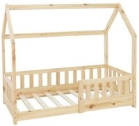 ML-DESIGN Spielbett Hausbett Kinderbett inkl. Lattenrost kreativ Bodenbett f&uuml;r