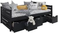 Ticaa Bettgestell Sofabett Naomi inkl. 5x Schubk&auml;sten, 90x200, Inkl. 5x...