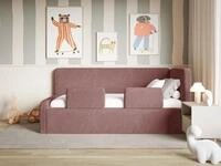 Selsey Kinderbett FANKO, Kinderbett mit Kopfteil, Matratze, Rausfallschutz,...
