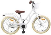 vidaXL Kinderfahrrad 137 x 54 x 79 cm Kinderfahrrad 20 Zoll 6-11 Wei&szlig;