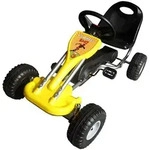 vidaXL Tretfahrzeug Pedal-Gokart Gelb gelb