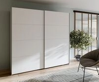 FORTE Schiebet&uuml;renschrank in weiss - 220,1x210,5x61,2cm (BxHxT)