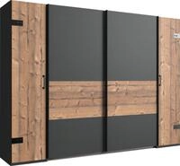 Wimex Kleiderschrank Stockholm, rustikale Optik im Industrial Design, Made in Germany