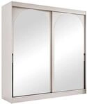 MIRJAN24 Kleiderschrank Modin 200 (mit zwei Schiebet&uuml;ren) 200x65x216 cm,