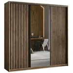 Masseno Schwebet&uuml;renschrank ORRA 200 cm Kleiderschrank mit Spiegel 3 T&uuml;ren...