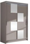 MIRJAN24 Kleiderschrank Miami III (mit Spiegel, Kleiderstange, Schiebet&uuml;ren,
