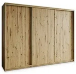 Masseno Schwebet&uuml;renschrank NISSE 250 cm Kleiderschrank 3 T&uuml;ren und 4...