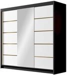 MIRJAN24 Kleiderschrank Evo VI (mit drei Schwebet&uuml;ren) 200x58x215 cm,...