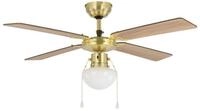 EGLO Deckenventilator Fortaleza, Zugkette, Beleuchtung und Sommer Winter...