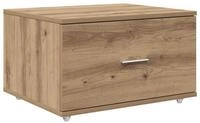 vidaXL F&auml;cherschrank Schubladenschrank mit Rad Braun 55 x 45 x 33,5 cm...