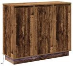 vidaXL Sideboard LED-Sideboard Altholz 90 x 32 x 75 cm Holzwerkstoff (1 St)