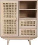 SalesFever Sideboard Vejle Moderne Kommode mit Stil, Kommode mit Rattan- und...