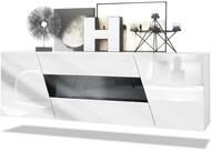Vladon Sideboard Houston (h&auml;ngende Kommode, mit 2 T&uuml;ren und 3 Schubladen), Wei&szlig;