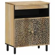 vidaXL Beistellschrank Beistellschrank 60x33x75 cm Massivholz