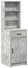 vidaXL Highboard, Highboard Beton Grau 40 x 40,5 x 135 cm Holzwerkstoff