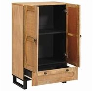 vidaXL Highboard, Highboard mit Speicher Braun 40 x 33 x 110 cm Massivholz Mango