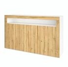 Vladon Sideboard Valencia (Sideboard, mit 3 T&uuml;ren und 1 offenem Fach), Wei&szlig;