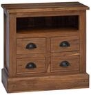 vidaXL Kommode Aufbewahrungsschrank Natur 60 x 30 x 60 cm Massivholz (1 St)