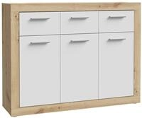 FORTE Sideboard Baccio, Breite 118 cm, h&ouml;he 92 cm, 3 T&uuml;ren und 3 Schubk&auml;sten