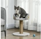 PawHut Kratzbaum 49 cm Katzenbaum, Katzenm&ouml;bel mit Spielball, Liegefl&auml;che,