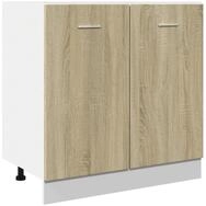 vidaXL Unterschrank NA K&uuml;chenschrank Unterschrank Sonoma Eiche 80x46x81,5 cm