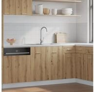 vidaXL K&uuml;chenbuffet vidaXL Sp&uuml;lenunterschrank Lyon Eiche 80x46x81,5 cm