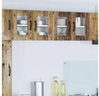 vidaXL Sideboard, K&uuml;chenschrank 2 pcs Altholz 60 x 31 x 40 cm Holzwerkstoff